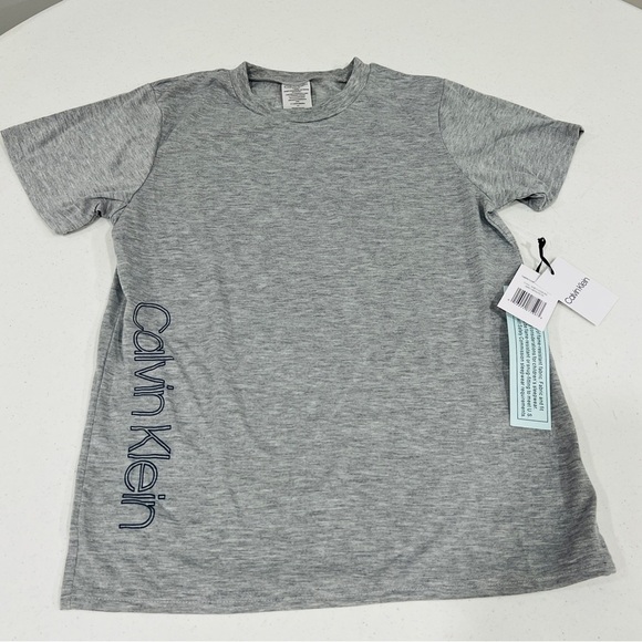 Calvin Klein Other - Calvin Klein Gray boys gray blue t-Shirt pajama top XL NWT